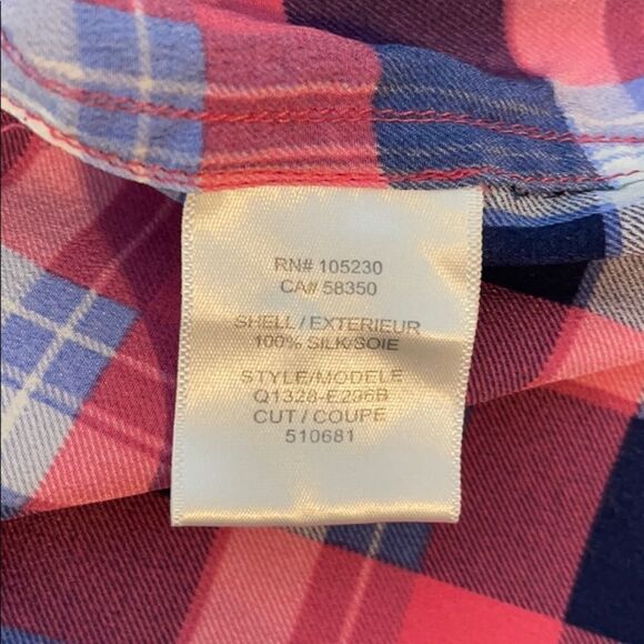 Equipment Julian Clean Paramount Plaid Blouse M - Picture 9 of 9